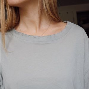 Mate the label sage short sleeved green shirt